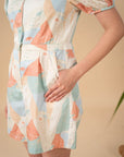 Ladies Evie Playsuit Green Landscape