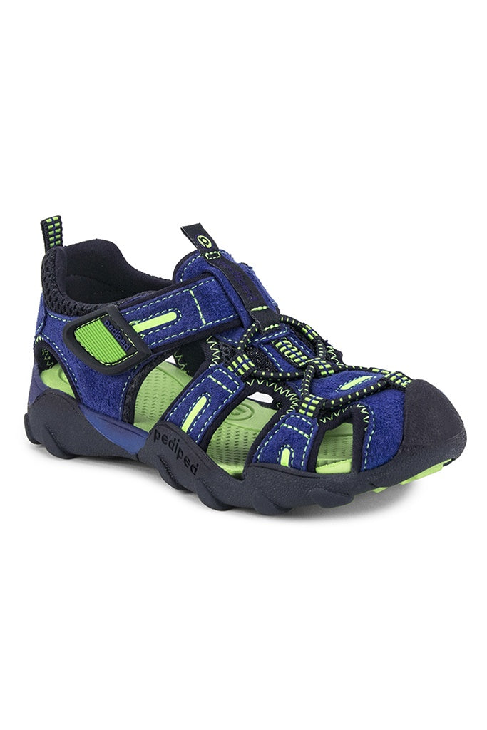 Pediped Flex Canyon Blue Lime Adventure Sandals