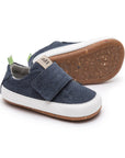 Tip Toey Joey Friendly Green Sneakers - Blue Eco Canvas