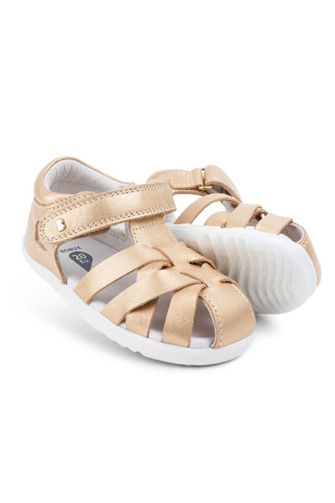 Bobux Pale Gold Tropicana II Sandals Step Up | The Elly Store