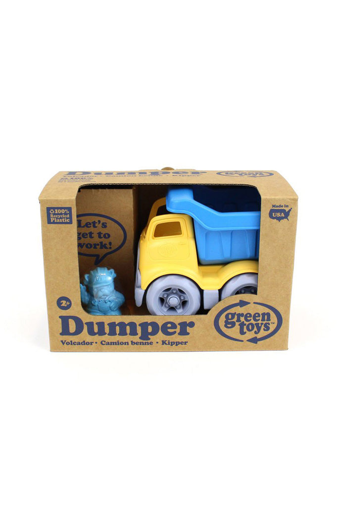 Green Toys Dumper Construction Truck -  Blue / Yellow | The Elly Store