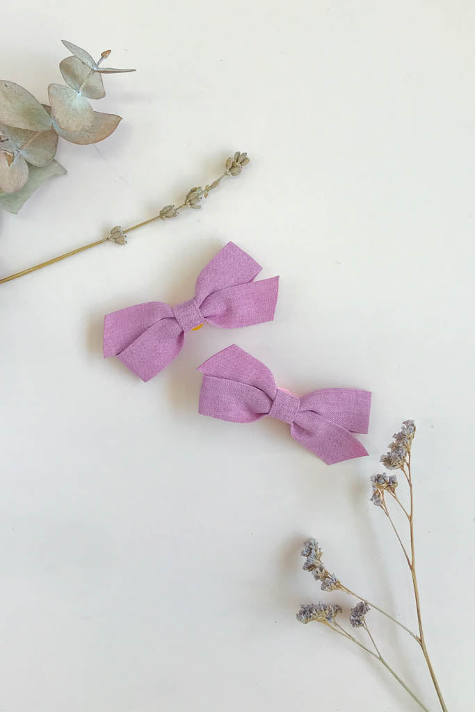 Hair Clip (Set of 2) - Dusty Pink