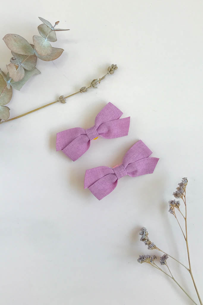 Hair Clip (Set of 2) - Dusty Pink