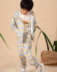 Jogger Pants - Grey Animals March