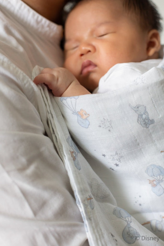 Disney x elly Organic Cotton Swaddle - Baby Dumbo | Ideal for Newborn Baby Gifts | The Elly Store Singapore