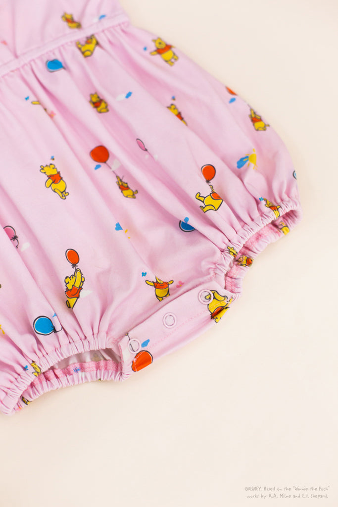 Ayla Onesie - Pink Balloon Pooh | Disney x elly Baby Clothing | The Elly Store Singapore