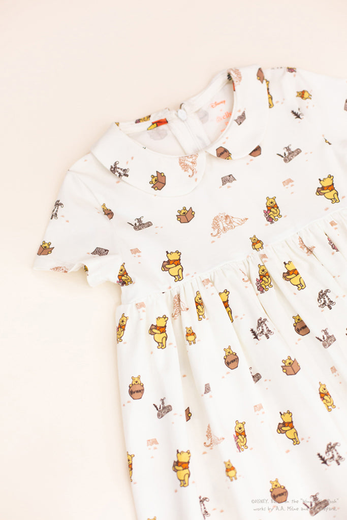 Clara Dress - Forest Pooh | Disney x elly Baby Clothing | The Elly Store Singapore