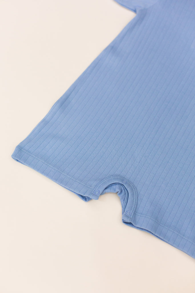 Short-Sleeve Romper - Pastel Blue | Baby Clothing Essentials at The Elly Store