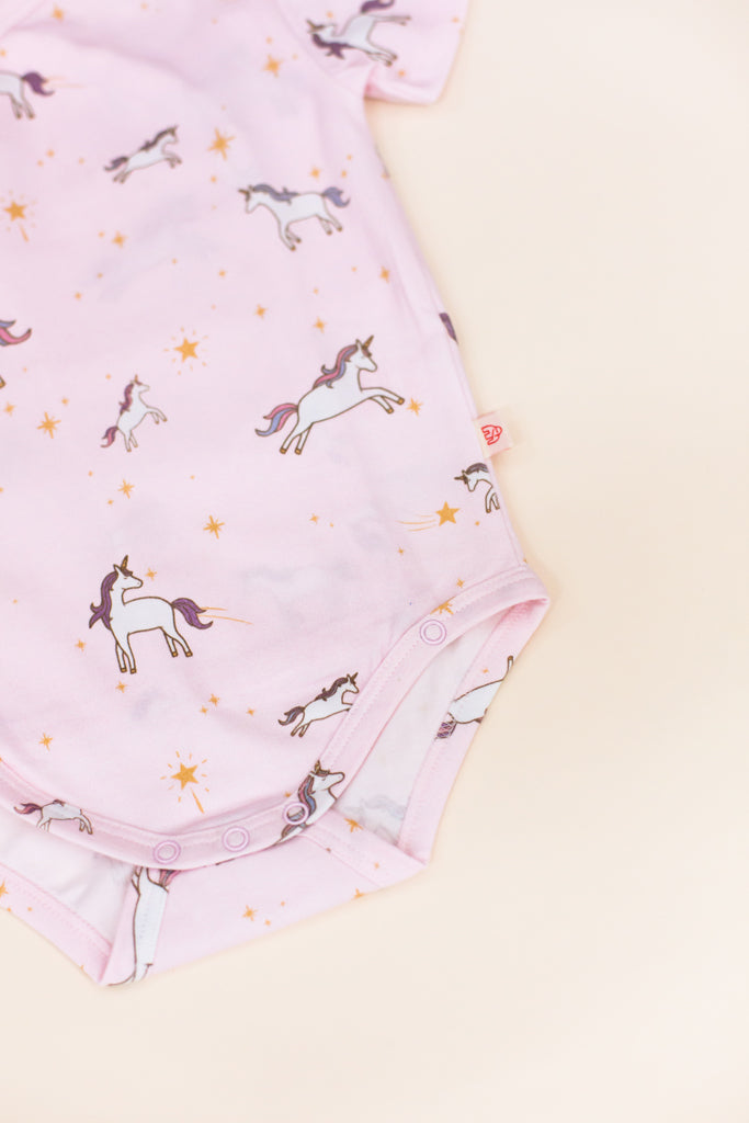 Wrap Onesie - Starry Unicorn | GOTS-certified Organic Cotton | The Elly Store Singapore