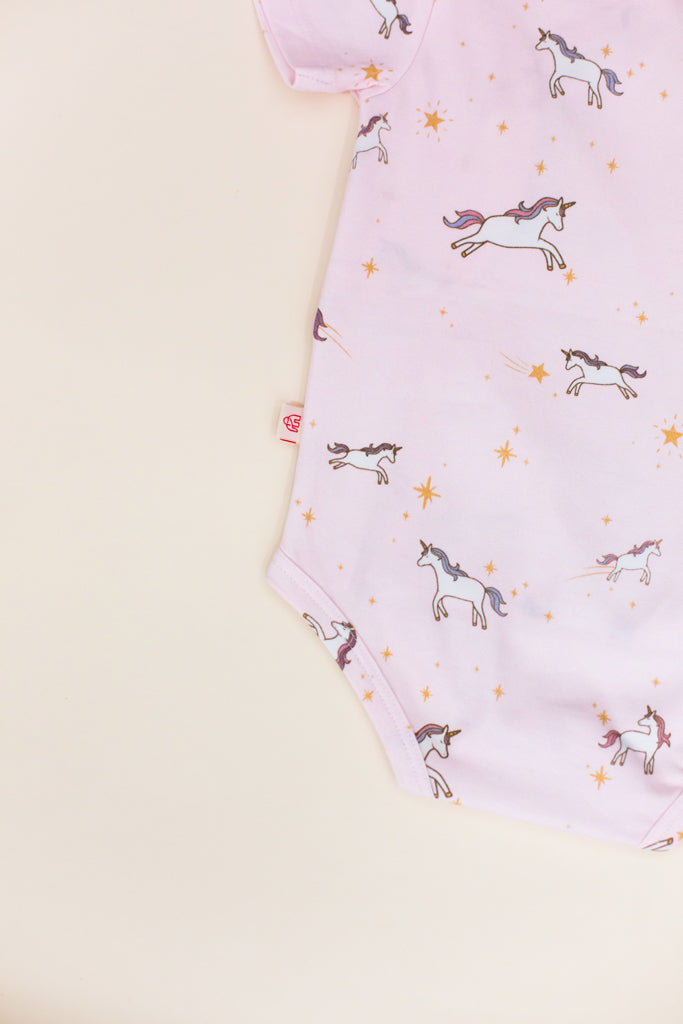 Wrap Onesie - Starry Unicorn | GOTS-certified Organic Cotton | The Elly Store Singapore