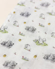 Disney x elly Organic Cotton Swaddle - Breezy Day Pooh | Ideal for Newborn Baby Gifts | The Elly Store Singapore