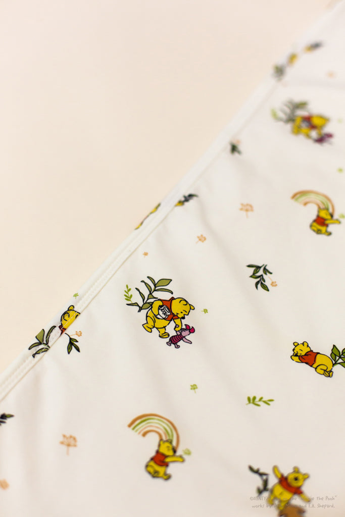 Jersey Blanket - White Rainbow Pooh | Ideal for Newborn Baby Gifts | The Elly Store Singapore