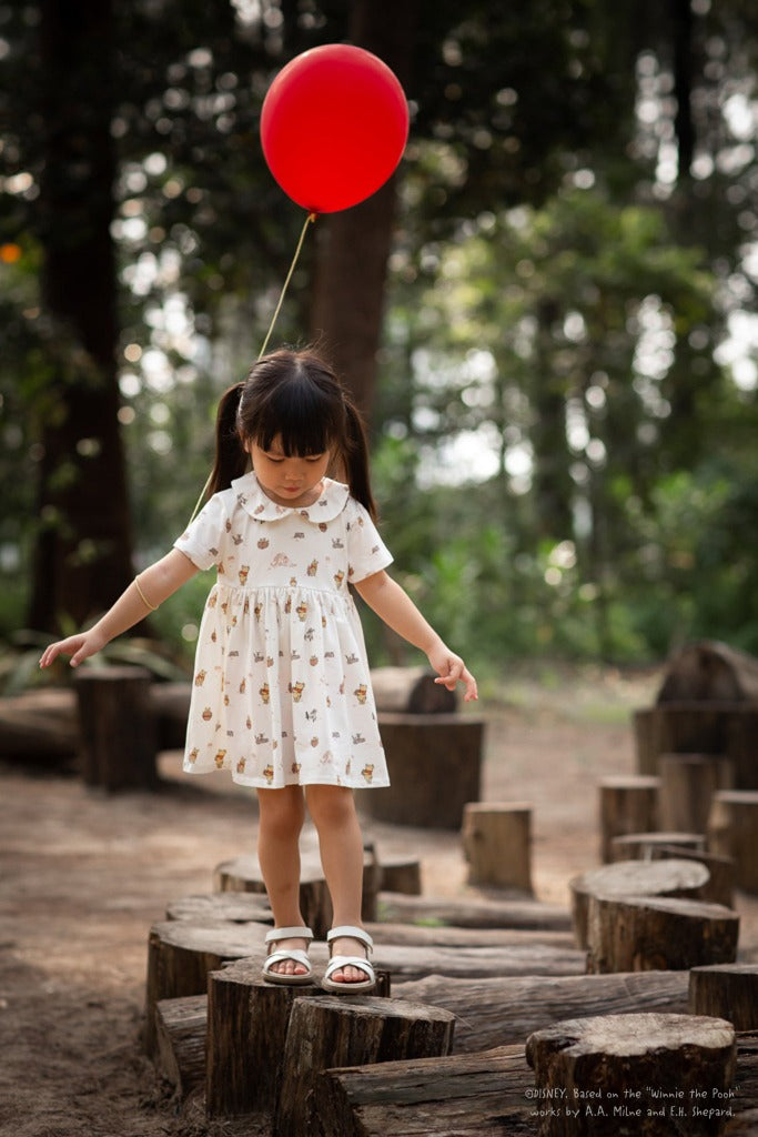 Clara Dress - Forest Pooh | Disney x elly Baby Clothing | The Elly Store Singapore