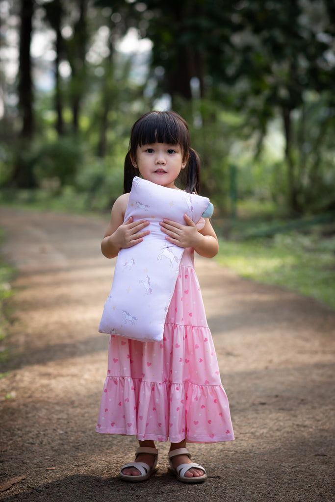 Sophie Dress - Pink Heart | Girls Dresses | The Elly Store Singapore