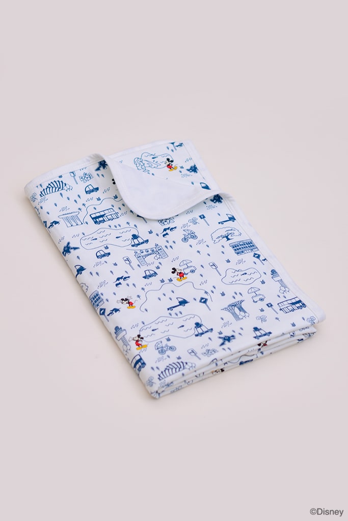 Jersey Blanket - Blue Road Trip Mickey | Ideal for Newborn Baby Gifts | The Elly Store Singapore
