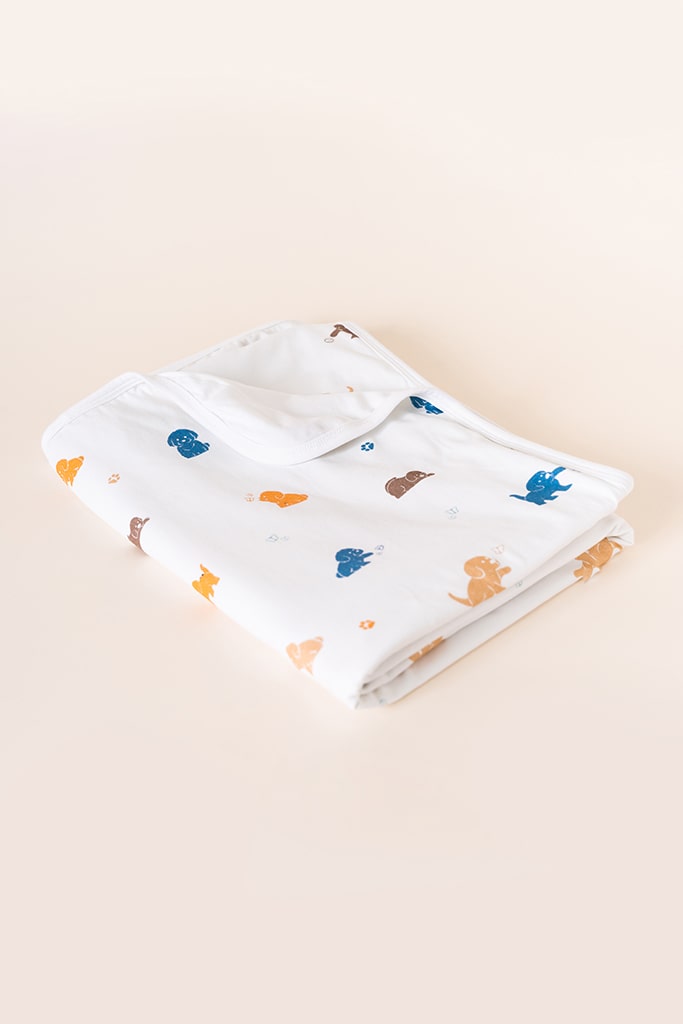 Jersey Blanket - Maltese Puppy | Ideal for Newborn Baby Gifts | The Elly Store Singapore