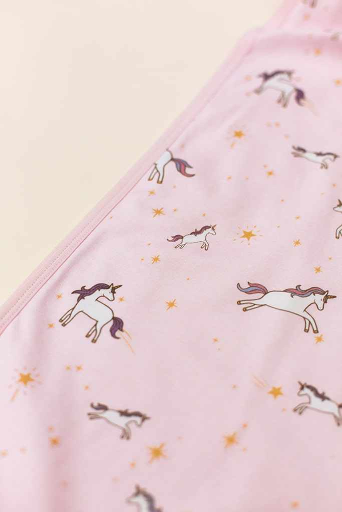Organic Jersey Cotton Blanket - Starry Unicorn | Ideal for Newborn Baby Gifts | The Elly Store Singapore