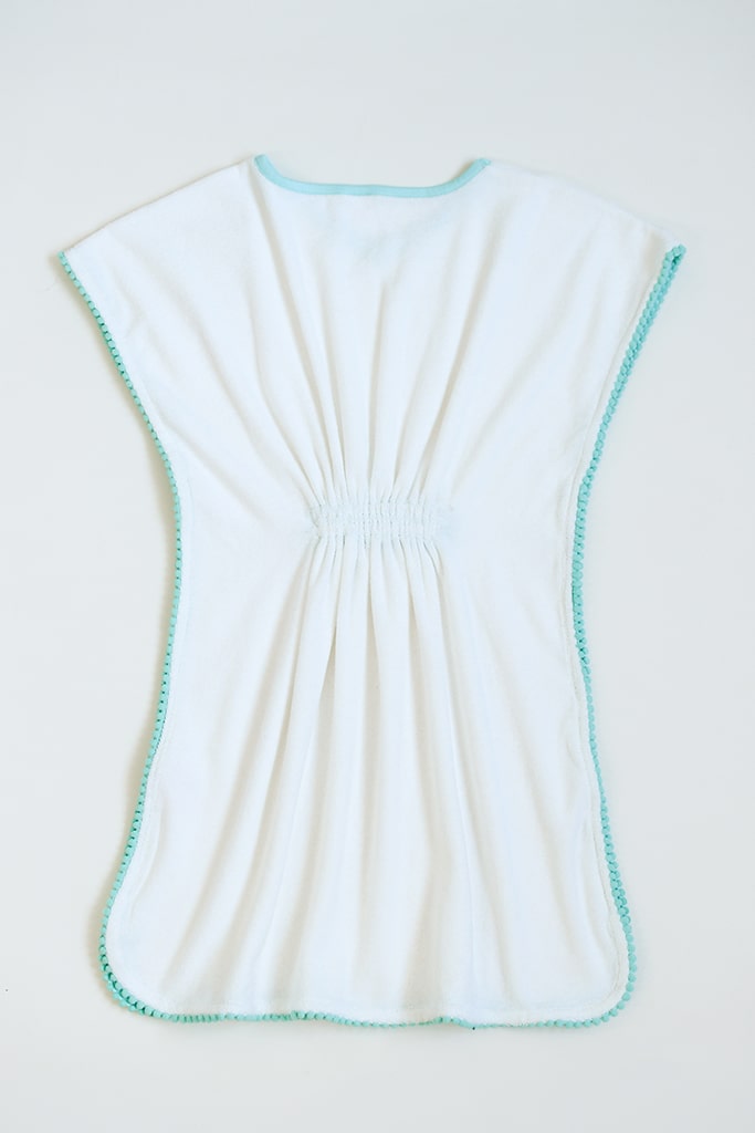 Kaftan Towel - Turquoise Pom Poms | Personalisable Gifts | The Elly Store Singapore