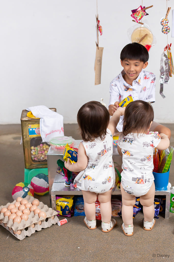 Little Man Shirt - Vintage Playground Mickey | Disney x elly Mickey Go Local | The Elly Store Singapore