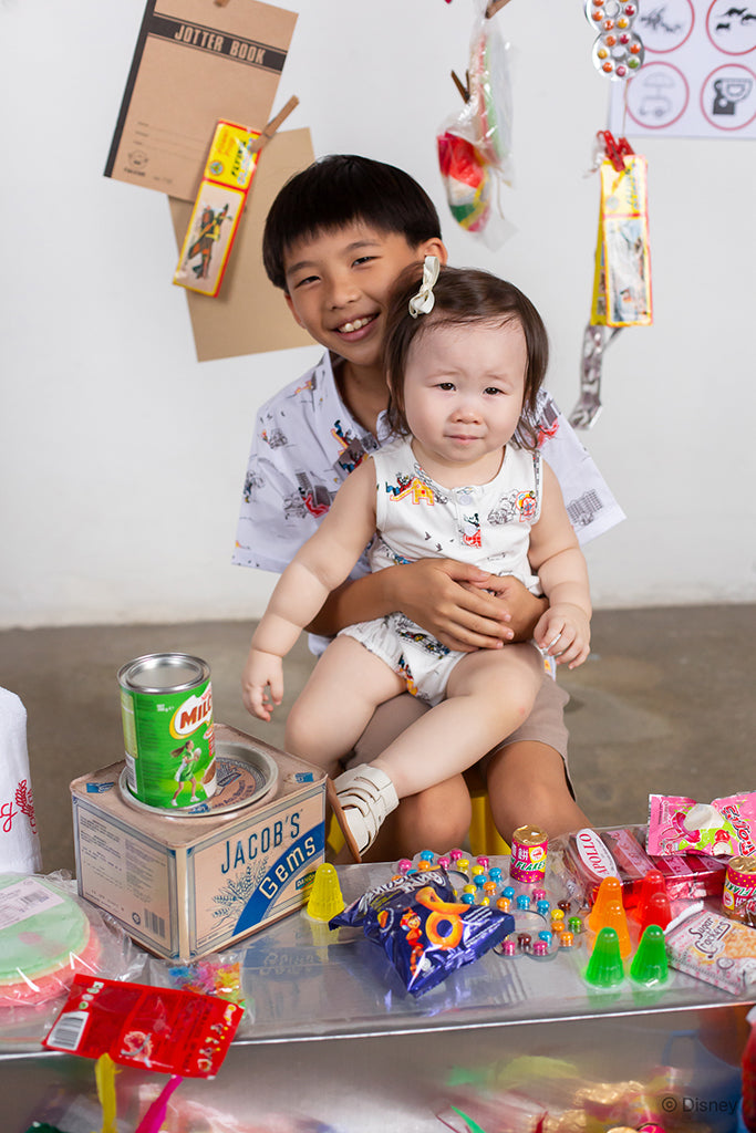 Little Man Shirt - Vintage Playground Mickey | Disney x elly Mickey Go Local | The Elly Store Singapore