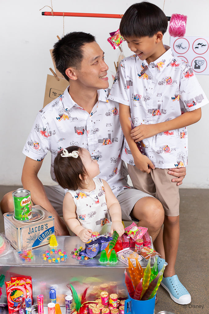 Little Man Shirt - Vintage Playground Mickey | Disney x elly Mickey Go Local | The Elly Store Singapore