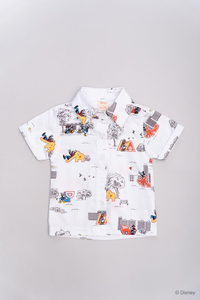 Little Man Shirt - Vintage Playground Mickey | Disney x elly Mickey Go Local | The Elly Store Singapore