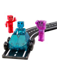 Magna-Tiles Dashers car with figures on a track