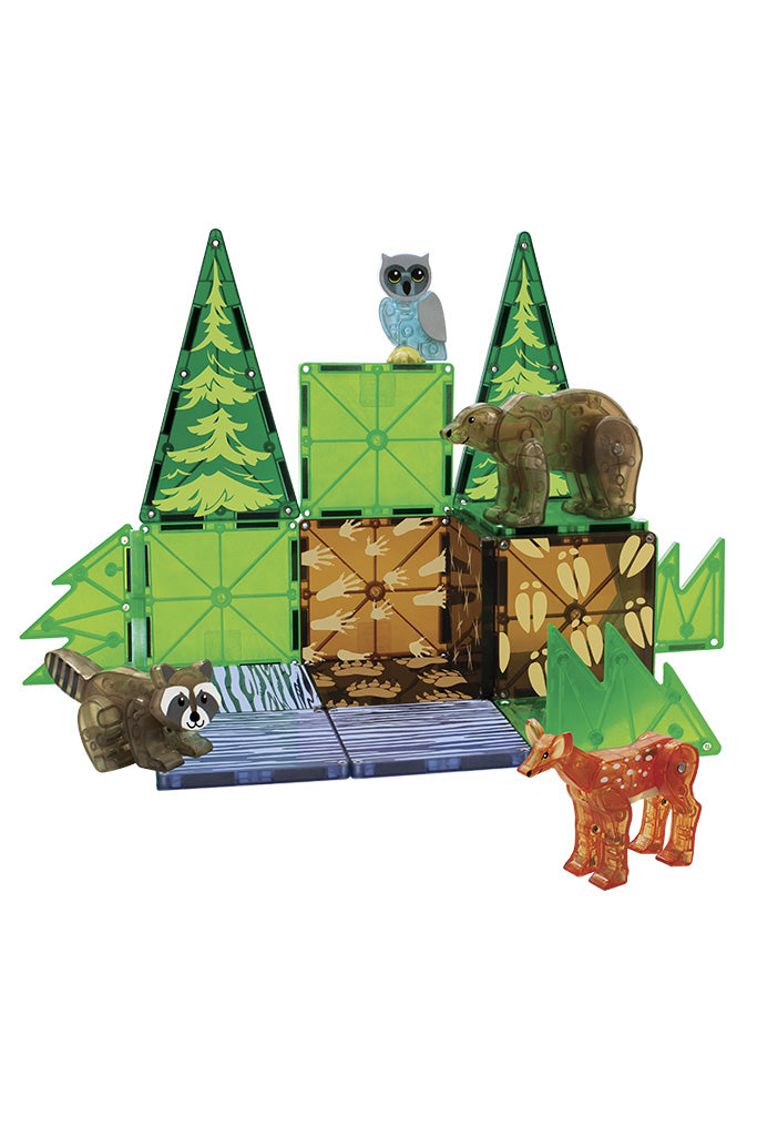 Magna-Tiles Forest Animals 25-Piece Set display
