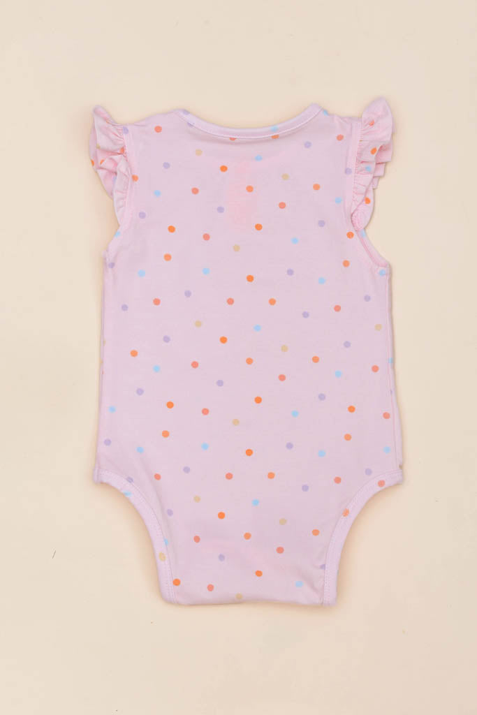 Millie Onesie - Pink Polka Dots