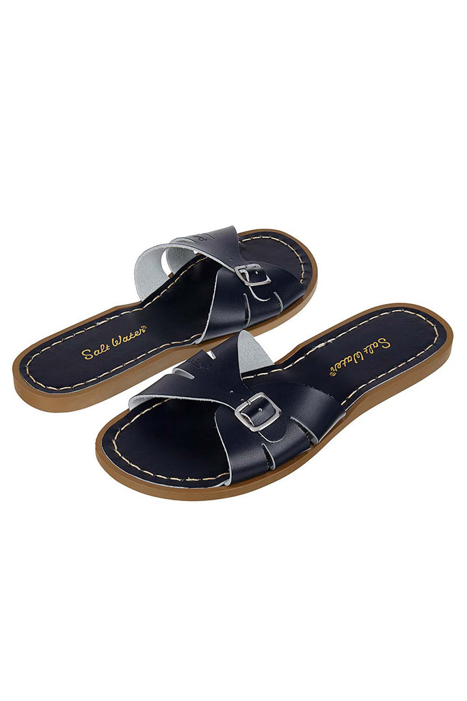 Salt-Water Sandals | Classic Slide Adult - Navy | The Elly Store