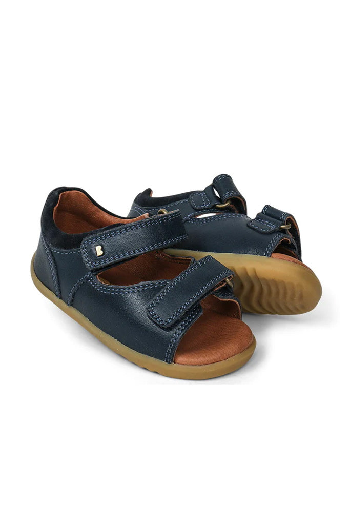 Bobux Navy Driftwood Sandals Step Up | The Elly Store