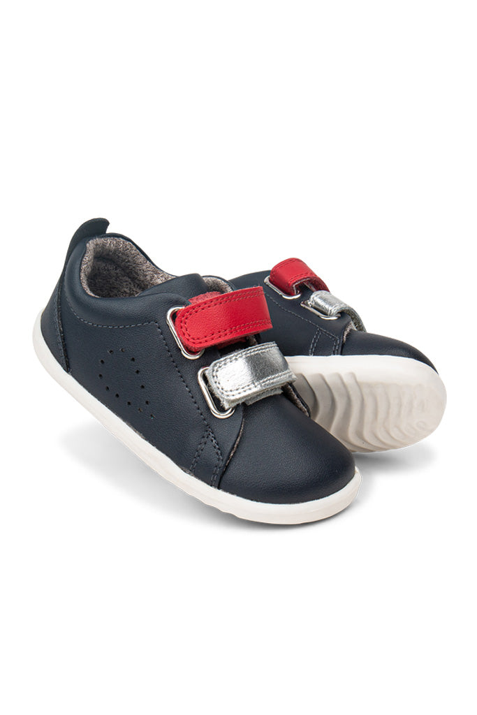 Bobux Navy Grass Court Switch Step Up | The Elly Store