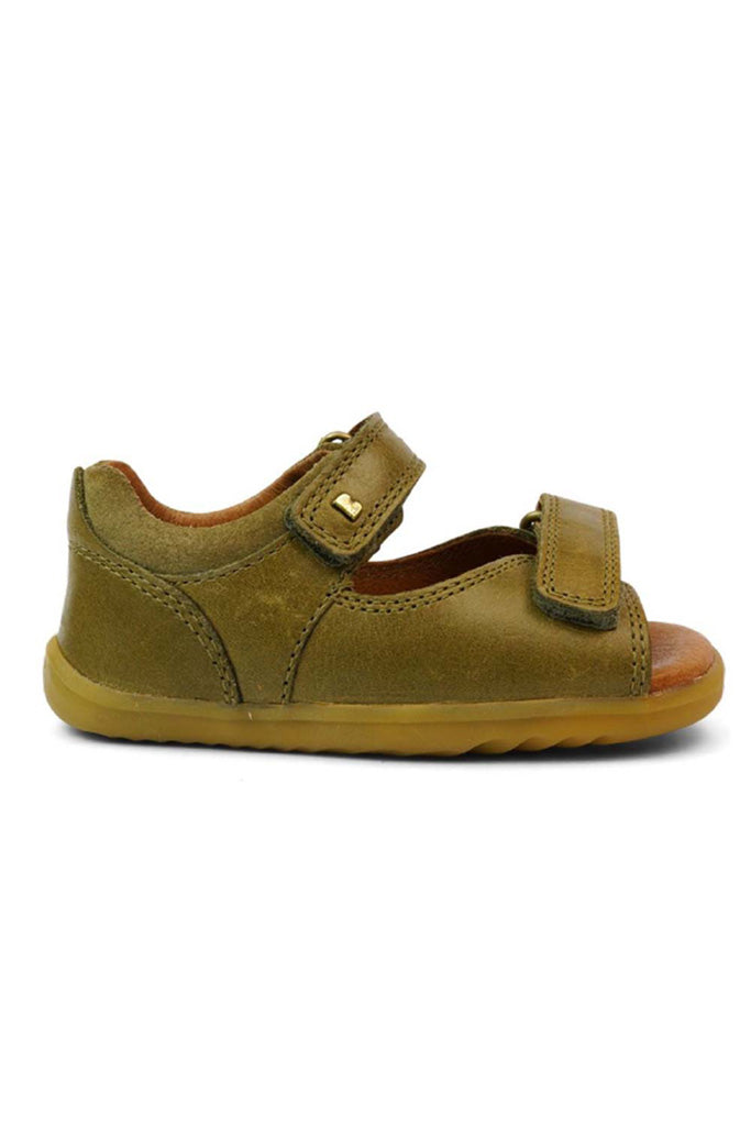 Bobux Olive Driftwood Sandals Step Up | The Elly Store
