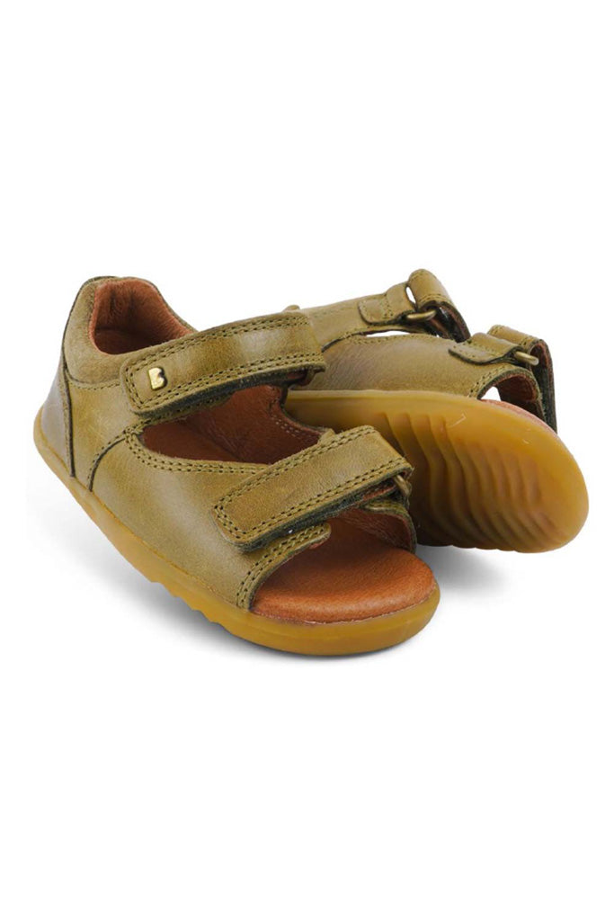 Bobux Olive Driftwood Sandals Step Up | The Elly Store