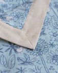 Organic Cotton 4-layer Muslin Blanket - Blue Garden | Ideal for Newborn Baby Gifts | The Elly Store Singapore