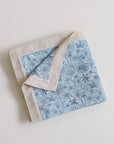 Organic Cotton 4-layer Muslin Blanket - Blue Garden | Ideal for Newborn Baby Gifts | The Elly Store Singapore