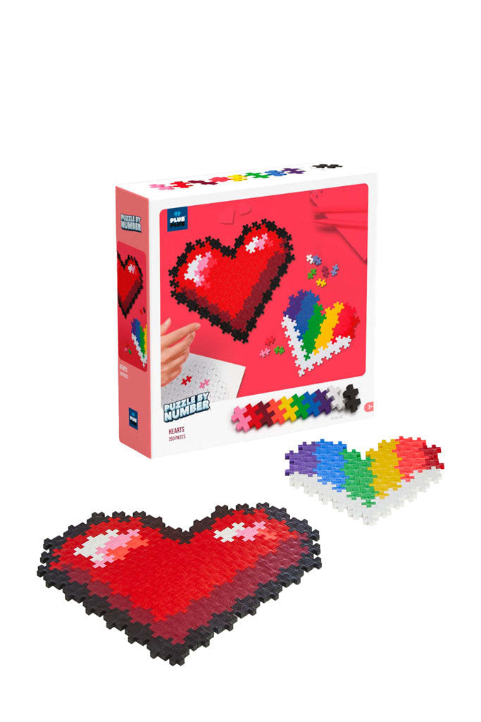 Plus-plus - Puzzle By Number - Hearts 250pcs