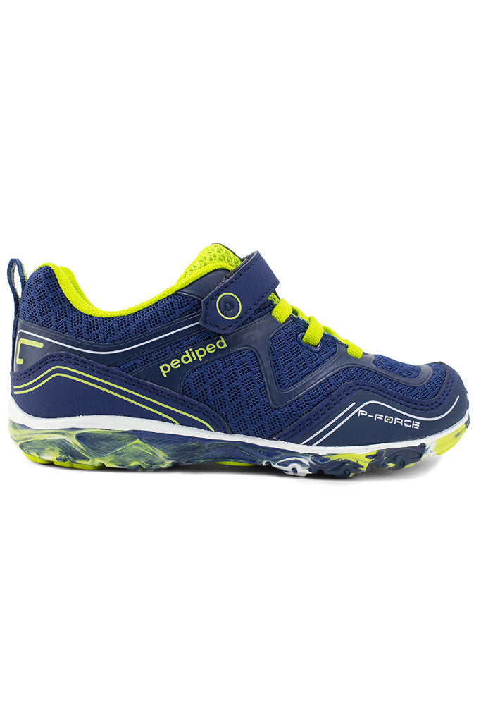 Pediped Flex Force Indigo Lime Athletic Shoes | The Elly Store