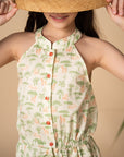 Railey Playsuit - Green Safari