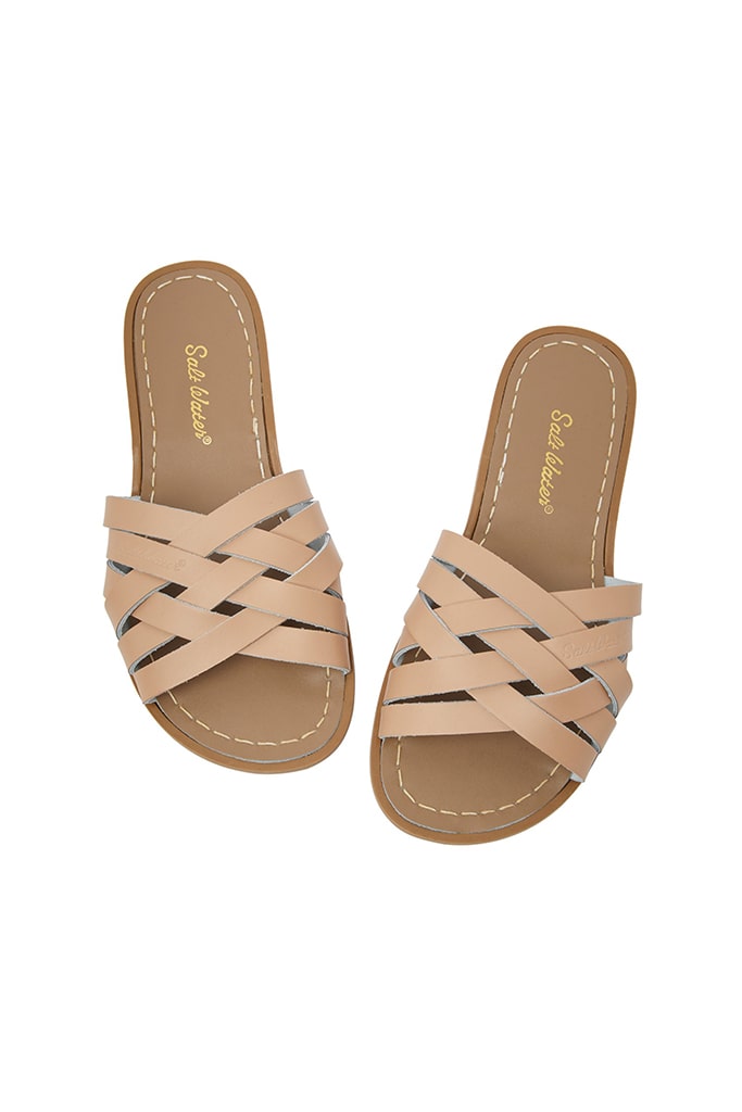 Retro Slide Latte |  Salt-water Sandals 