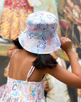 Kids Reversible Bucket Hat - Pastel Panda | Accessories | The Elly Store Singapore