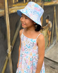 Kids Reversible Bucket Hat - Pastel Panda | Accessories | The Elly Store Singapore