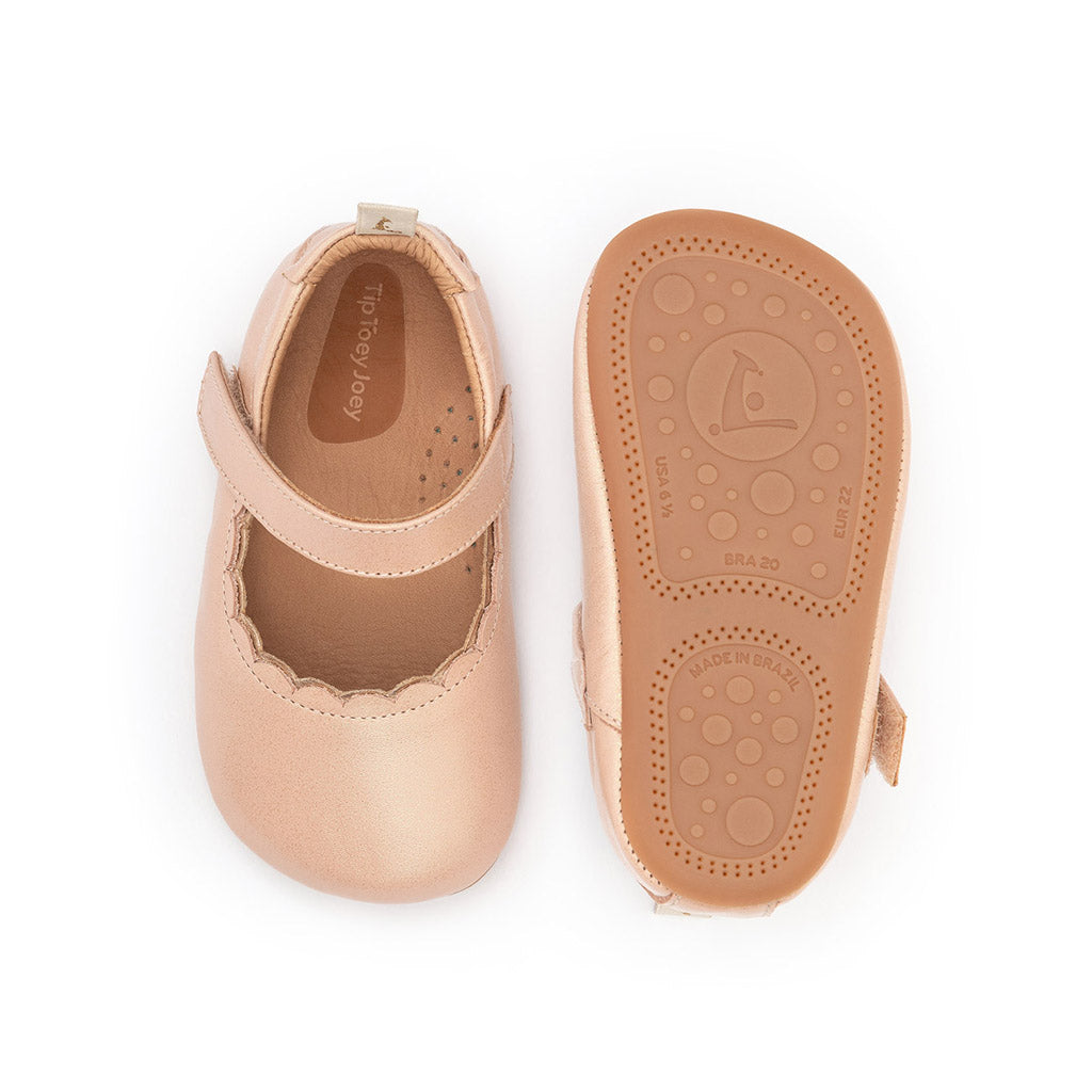 Tip Toey Joey Roundy Shoes - Candy Dream / Metallic Salmon