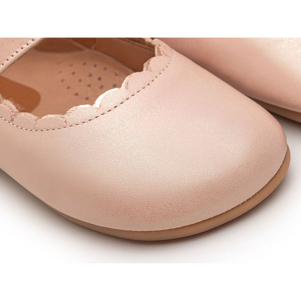 Tip Toey Joey Roundy Shoes - Candy Dream / Metallic Salmon