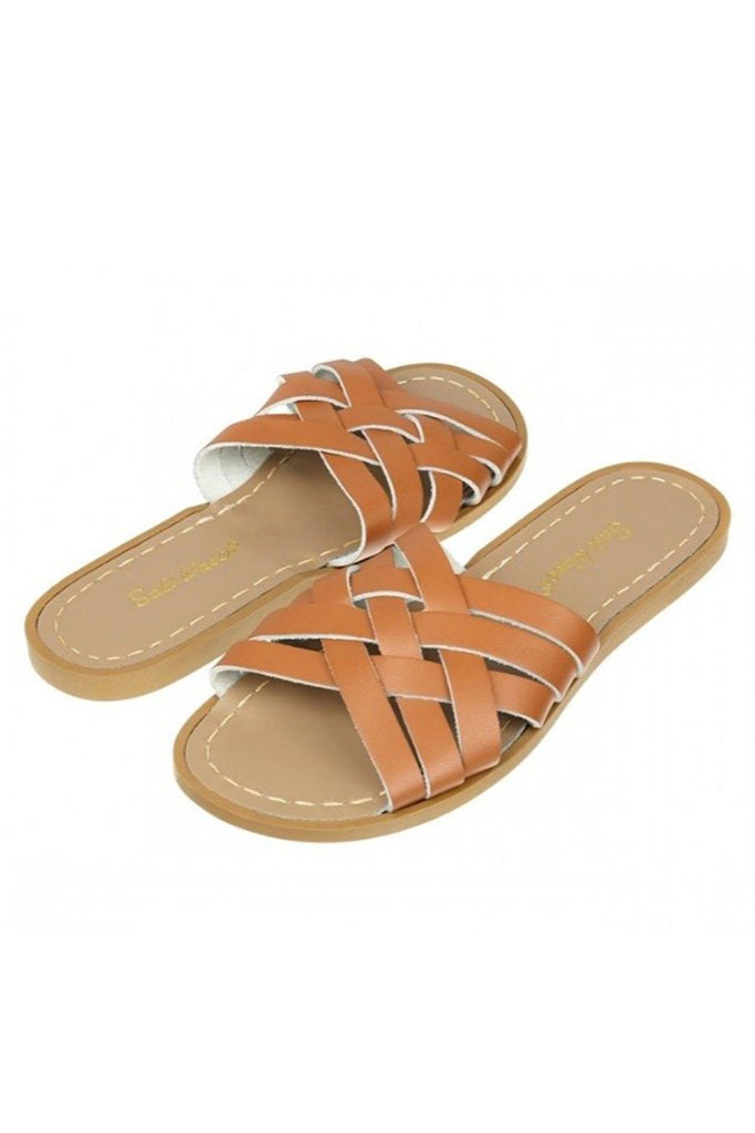 Saltwater Sandals Retro Slide Adult Tan