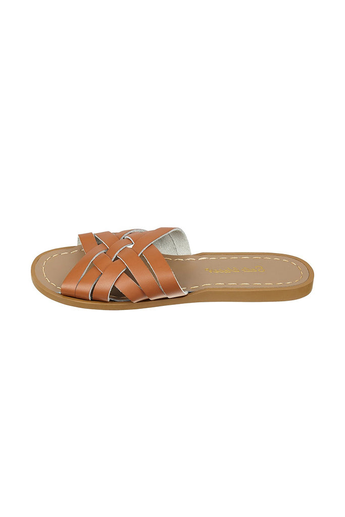 Salt-Water Sandals | Retro Slide Adult - Tan | The Elly Store