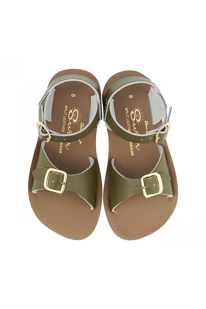 Saltwater Sandals Surfer Sandals Olive top