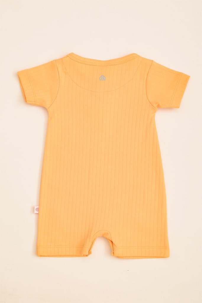 Short-Sleeve Romper - Pastel Orange | Baby Clothing Essentials at The Elly Store
