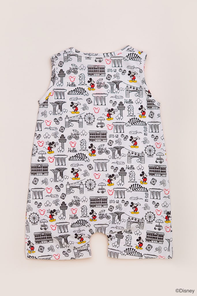 Sleeveless Romper - Hello from Singapore! | Disney x elly Mickey Go Local | The Elly Store Singapore