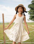 Sophie Dress - Cream Freesias